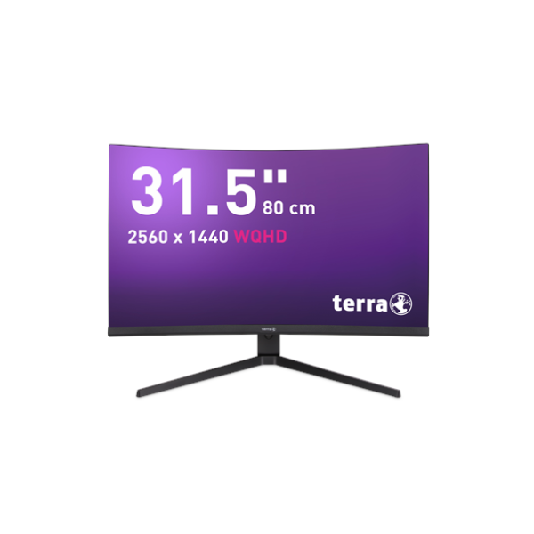 TERRA LCD/LED 3285W HA black CURVED USB-C/HDMI/DP